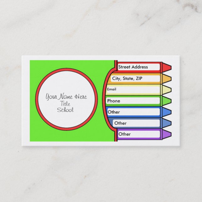 Box of Crayons Business Card (Front)