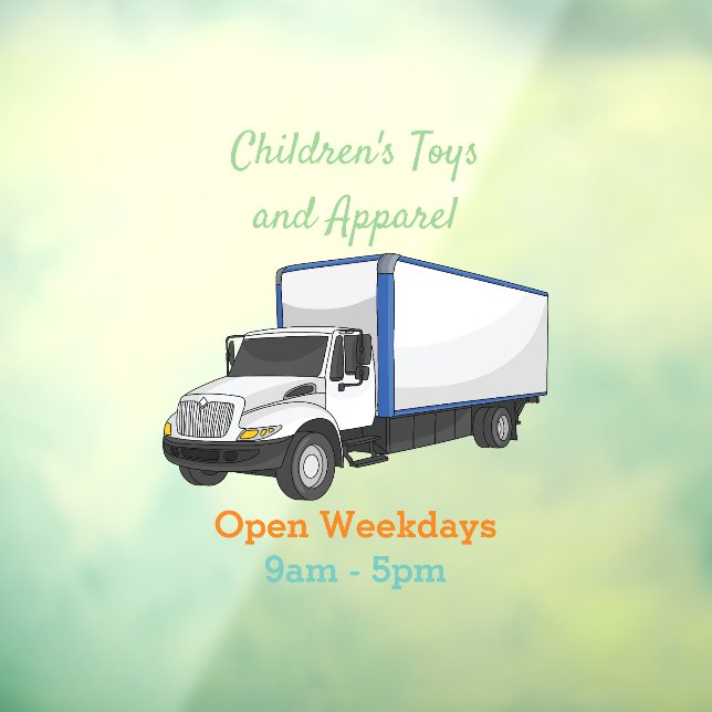 Box truck cartoon illustration (Sheet 3)