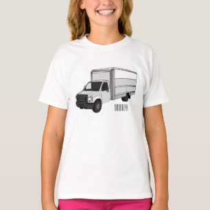 Box truck cartoon illustration T-Shirt