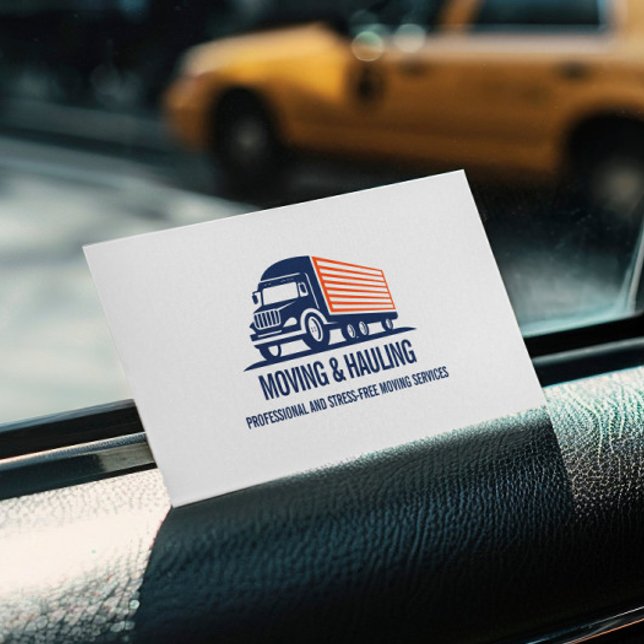 BOX TRUCK MOVING AND HAULING PROFESSIONAL  BUSINESS CARD (Creator Uploaded)