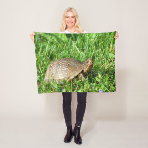 Box Turtle  Fleece Blanket
