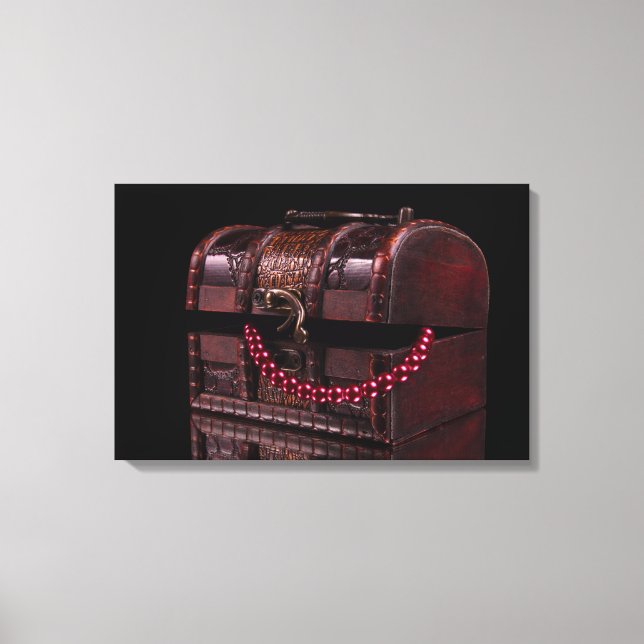 Box with treasures canvas print (Front)