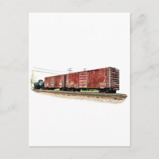 Boxcars Postcard