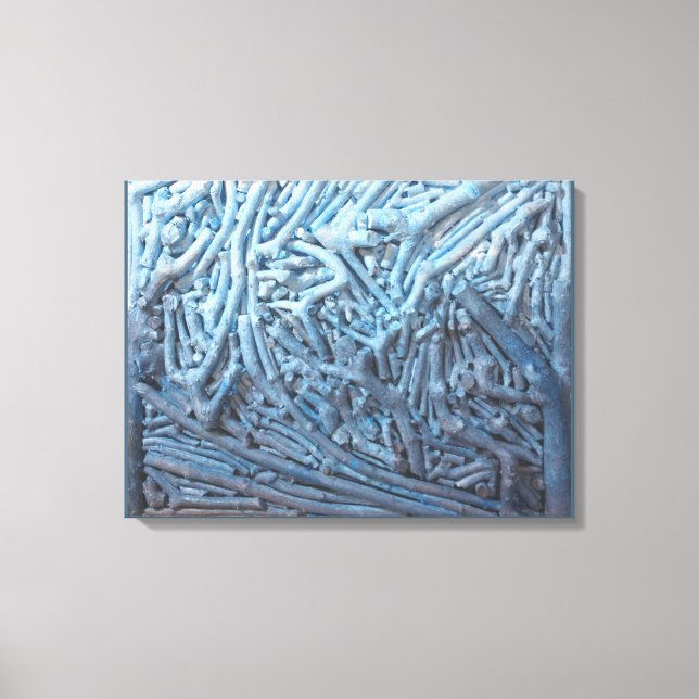 Boxcuttings: Blue Canvas Print (Front)