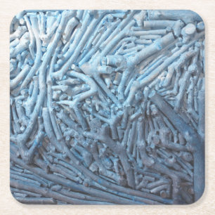 Boxcuttings: Blue Square Paper Coaster