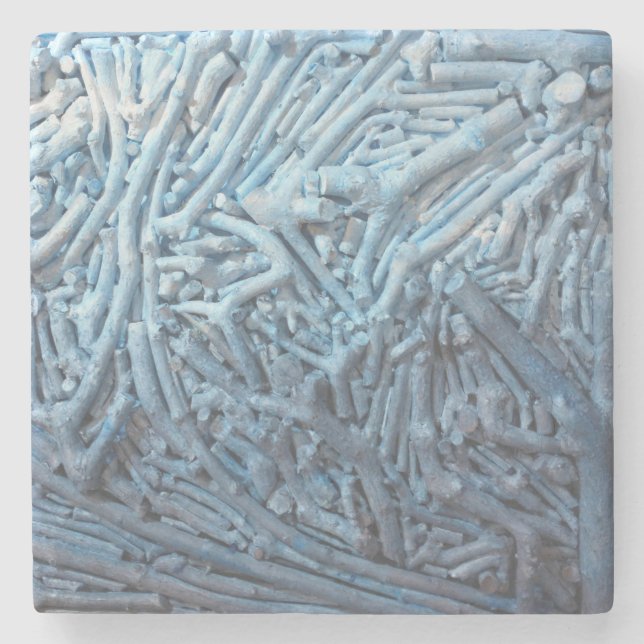 Boxcuttings: Blue Stone Coaster (Front)