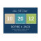 Boxed Calendar Save The Date Postcard (Navy Blue)