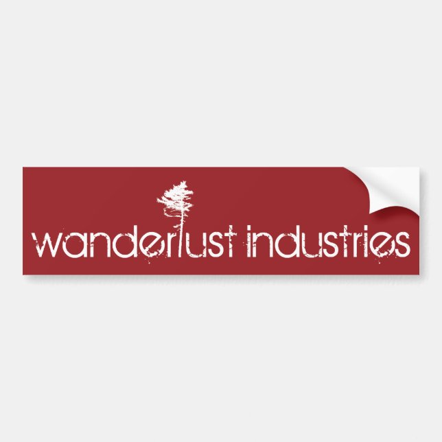 Boxed Red Bumper Sticker (Front)