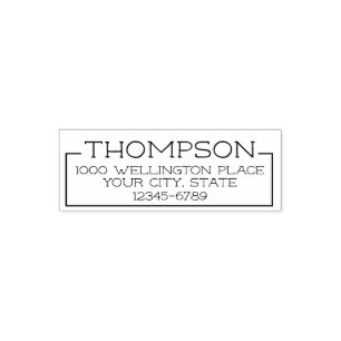 Boxed Return Address Self-inking Stamp