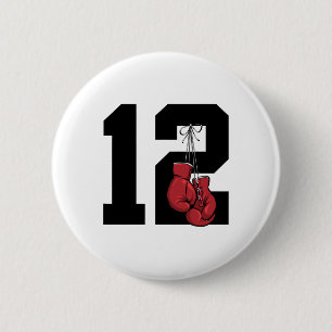 Boxer 12 Year Boxing 12th Birthday  6 Cm Round Badge
