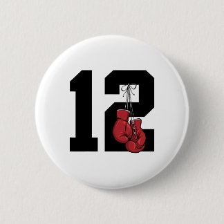 Boxer 12 Year Boxing 12th Birthday 6 Cm Round Badge
