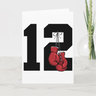 Boxer 12 Year Boxing 12th Birthday Card