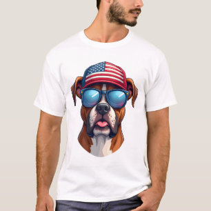 Boxer 4th of July T-Shirt