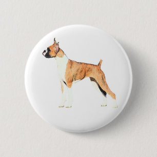 Boxer 6 Cm Round Badge