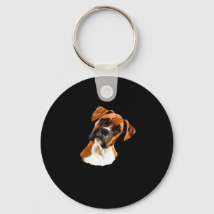 Boxer A Beautiful Boxer Head Tilt Classic T-Shirt Key Ring