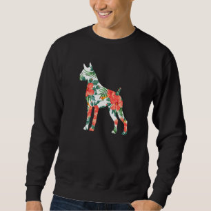 Boxer Aloha Hawaiian Dog Sweatshirt