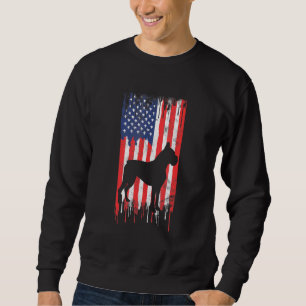 Boxer American Usa Flag 4th Of July Patriotic Nove Sweatshirt