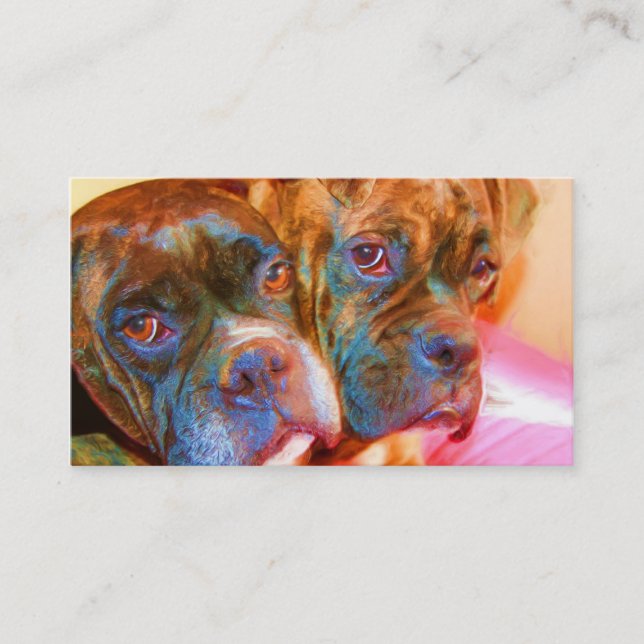 Boxer Art Business Cards (Front)