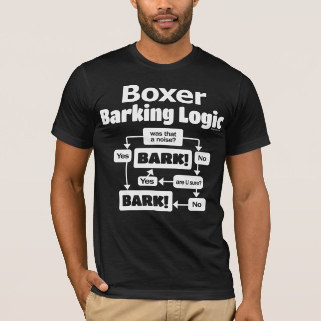 Boxer Barking Logic T-Shirt (Front)