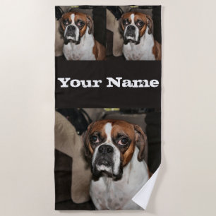 Boxer  beach towel
