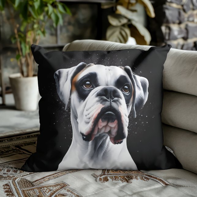 Boxer Beauty: Timeless Canine Charm Cushion (Creator Uploaded)
