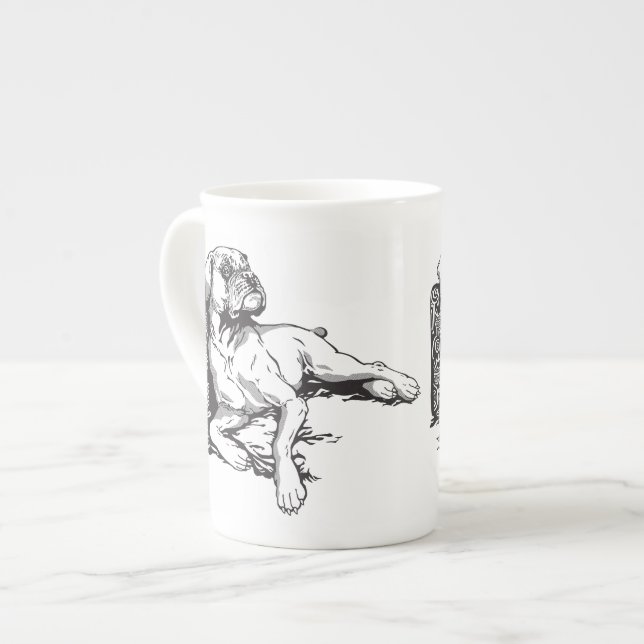 boxer bone china mug (Front Left)