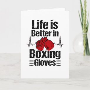 Boxer Boxing Gloves Boxing Match Martial Arts Card