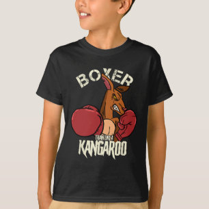 Boxer Boxing Kickboxing Train Like A Kangaroo T-Shirt