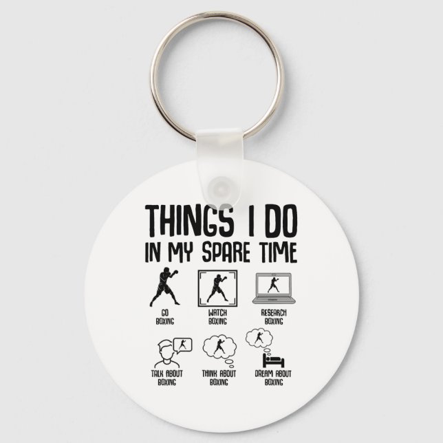 Boxer Boxing Kids Boys Men 1  Key Ring (Front)