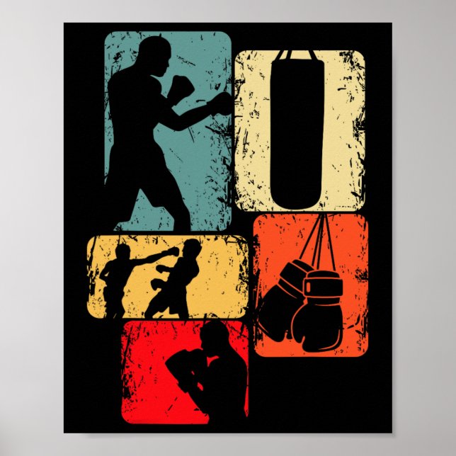 Boxer Boxing Kids Boys Men  Poster (Front)