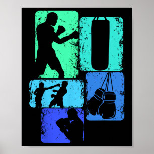 Boxer Boxing Kids Boys Poster