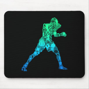 Boxer Boxing Men Boys Children  Mouse Pad