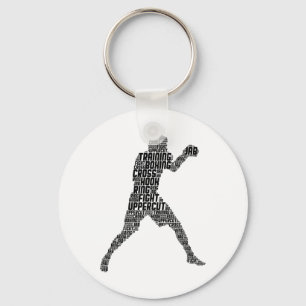 Boxer Boxing Men Kids Boys Youth  Key Ring