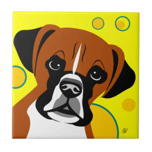 Boxer Breed Tile