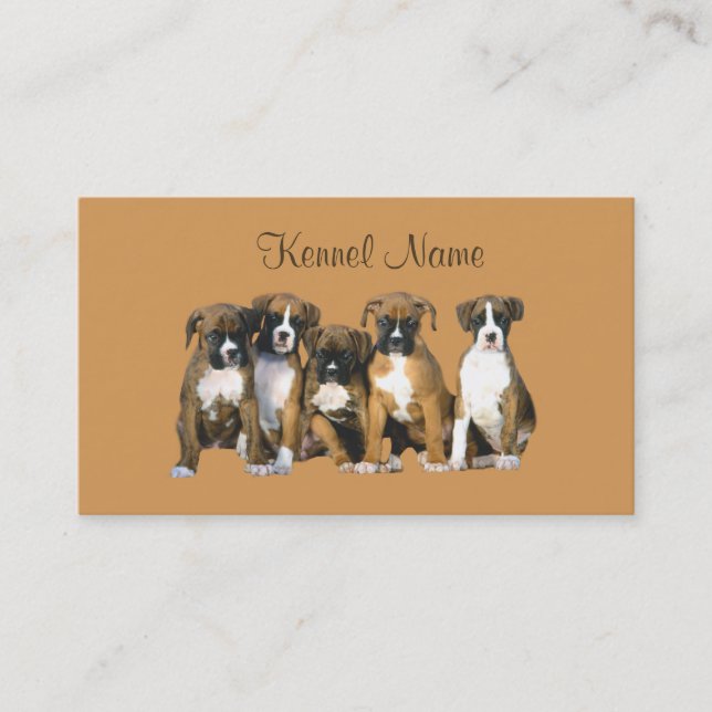 Boxer Breeder Business Card (Front)