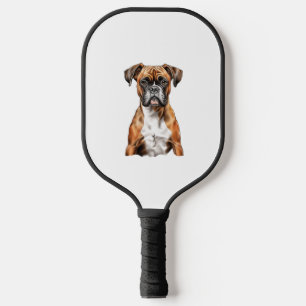 Boxer Buddies Cute Dog Designs for Loyal Boxer Pickleball Paddle