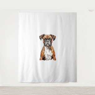 Boxer Buddies Cute Dog Designs for Loyal Boxer Tapestry