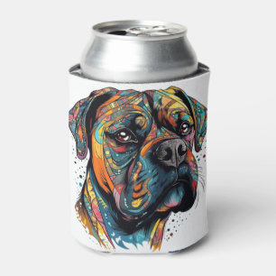 Boxer Buddies Playful Pup File Summary Digital Can Cooler