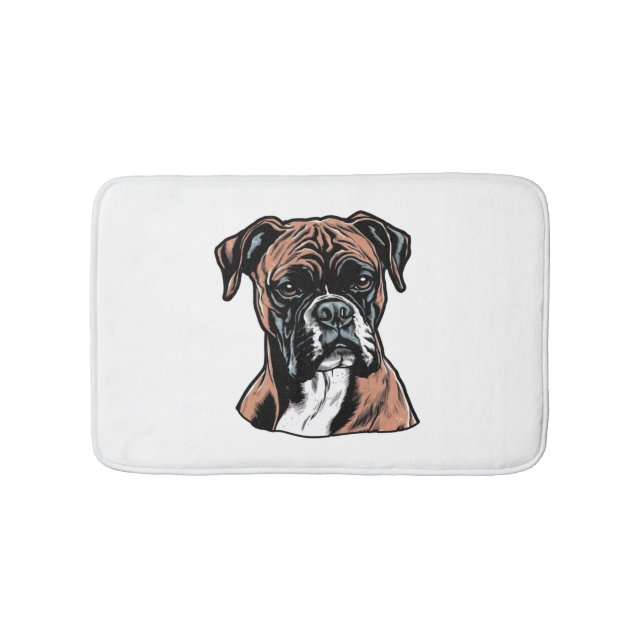 Boxer Buddy Humourous Protective Bath Mat (Front)