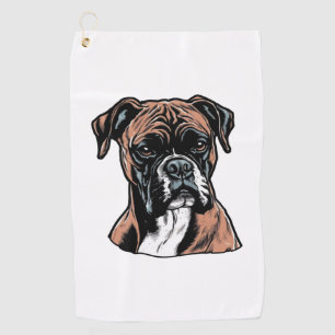 Boxer Buddy Humourous Protective Golf Towel