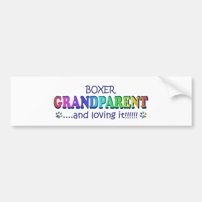 BOXER BUMPER STICKER (Front)