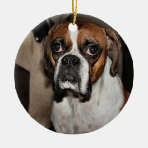 Boxer Ceramic Tree Decoration