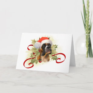 Boxer Christmas Card