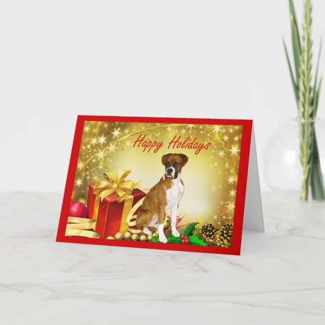 Boxer Christmas Card Gifts (Front)