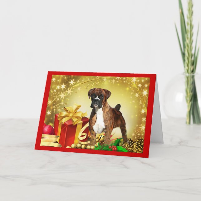 Boxer Christmas Card Gifts (Front)