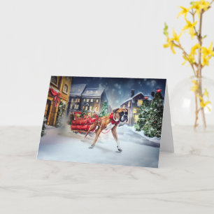 Boxer Christmas Festive Season Card