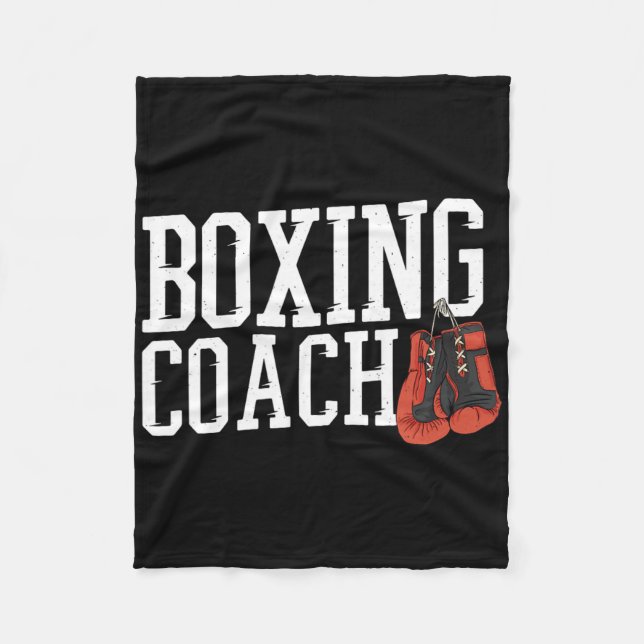 Boxer Coach Boxing Coach  Fleece Blanket (Front)