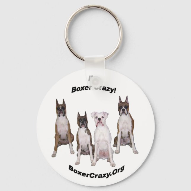 Boxer Crazy Keychain - 4 boxer (Front)