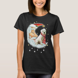 Boxer Cute Christmas Moon Santa Xmas Dog T-Shirt