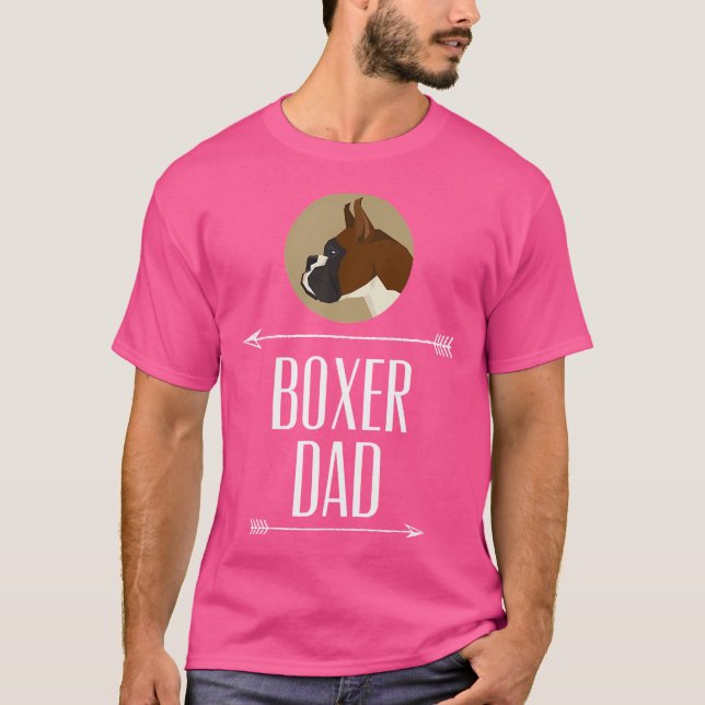 Boxer Dad Boxer Dog Love T-Shirt (Front)